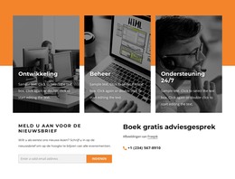 Contactblok Met Netrepeater - HTML- En CSS-Sjabloon