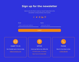 The Newsletter - Ready To Use One Page Template