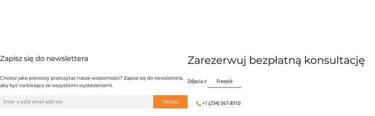 Blok styków z wzmacniaczem sieci Szablon HTML5