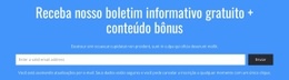 Receba Nosso Boletim Informativo Gratuito - Construtor De Sites