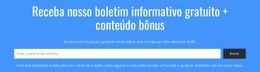 Receba Nosso Boletim Informativo Gratuito