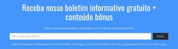 Modelo CSS Para Receba Nosso Boletim Informativo Gratuito
