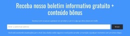 Receba Nosso Boletim Informativo Gratuito – Página De Destino Para Qualquer Dispositivo