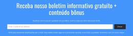 Tema WordPress Impressionante Para Receba Nosso Boletim Informativo Gratuito