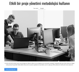 Yönetim Metodolojisi - Duyarlı HTML Şablonu