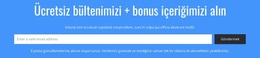 ÜCRETSİZ Bültenimizi Alın Için Çarpıcı WordPress Teması
