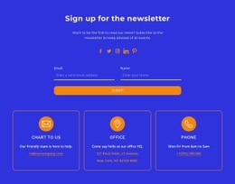 The Newsletter - Web Page Design