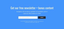 Easy WordPress Creator For Get Our Free Newsletter