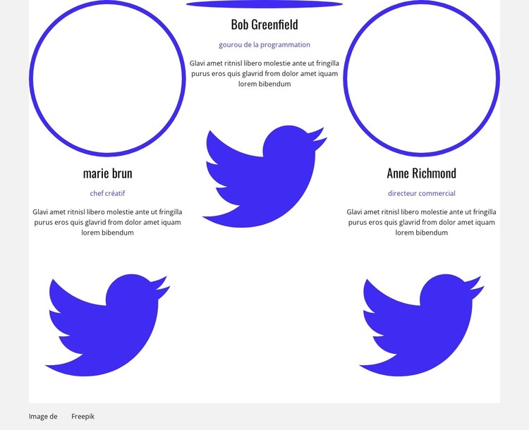 Le personnel de marketing Modèle CSS