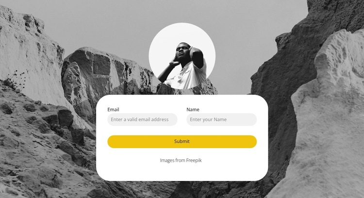 Fill out the form below HTML5 Template