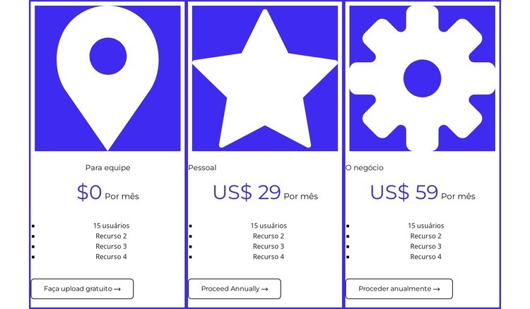 Melhor taxa Modelos de construtor de sites