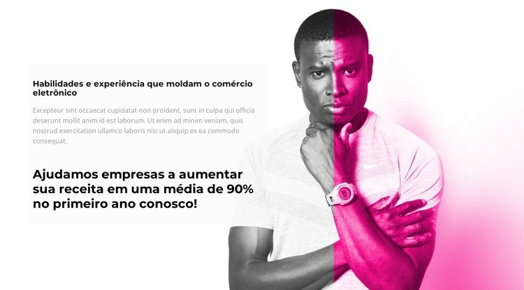 néon moderno Modelo de site