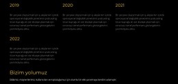 Kronoloji - Çok Amaçlı Web Tasarımı