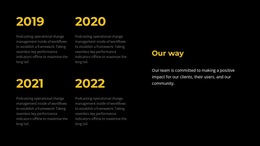 Premium Homepage Design For Chronology