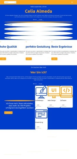 Exklusives Website-Modell Für Persönliche Seite Von Celia Almeda