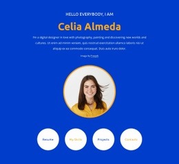 Tervezői Profilblokk - HTML Website Creator