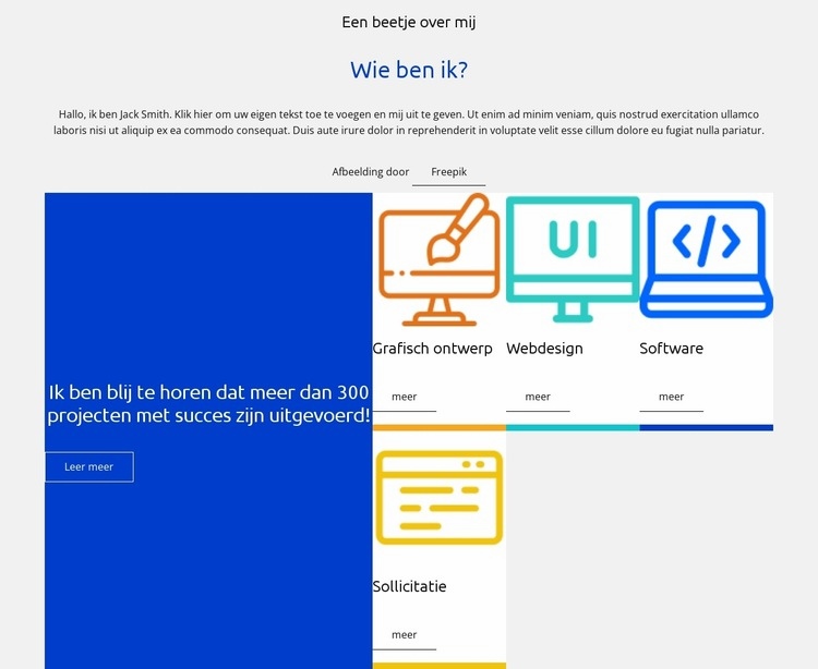 Mijn profiel Website ontwerp