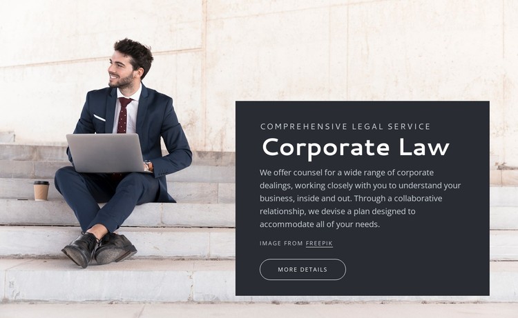 Corporate law CSS Template
