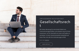 Unternehmensrecht - HTML-Webseitenvorlage