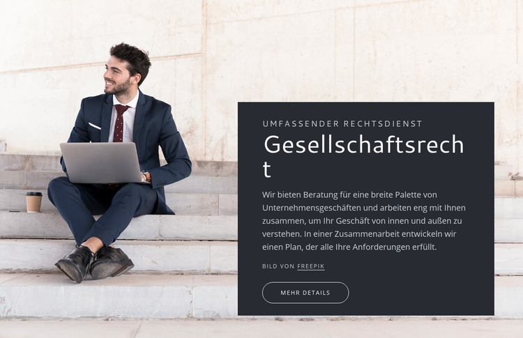 Unternehmensrecht Joomla Vorlage