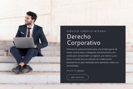 Maqueta De Sitio Web Multipropósito Para Derecho Corporativo