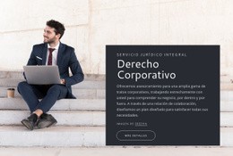 Derecho Corporativo - Plantilla De Funcionalidad De Una Página