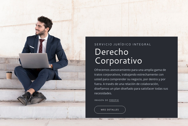 Derecho Corporativo Plantilla de sitio web