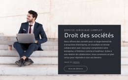 Droit Des Sociétés - HTML Website Builder