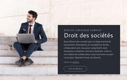 Droit Des Sociétés - Modèle De Page Web HTML