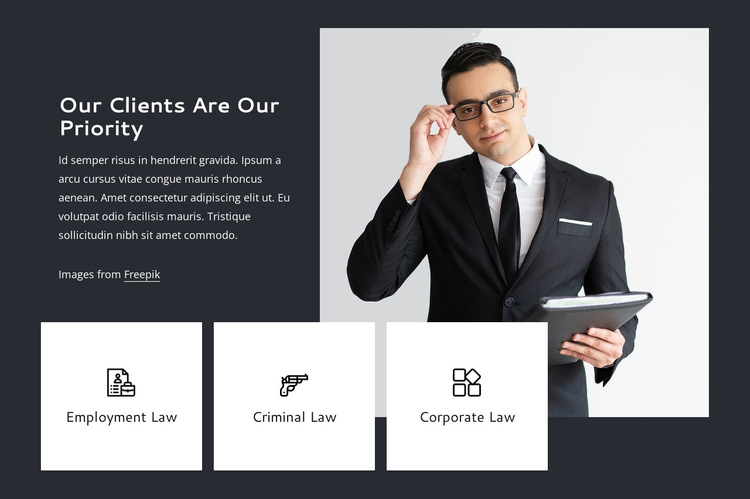 Our clients are our priority HTML5 Template