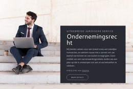 Ondernemingsrecht - Aanpasbare Professionele Landingspagina