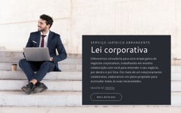 Lei Corporativa - Landing Page Profissional Personalizável