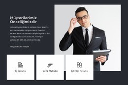 Müşterilerimiz Önceliğimizdir - Modern Tek Sayfalık Şablon