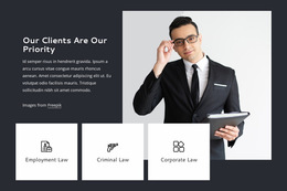 Our Clients Are Our Priority - Responsive Website Builder