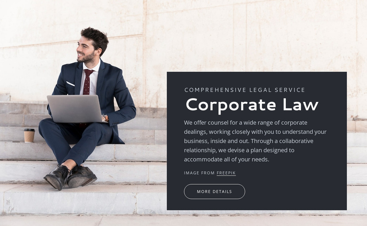 Corporate law Website Builder Software
