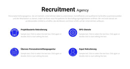 Rekrutierungsdienstleistungen - HTML-Webseitenvorlage