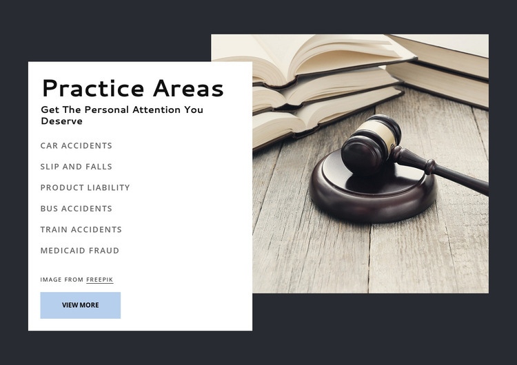 Award winning law firm Elementor Template Alternative