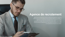 Société De Recrutement – Téléchargement Du Modèle De Site Web