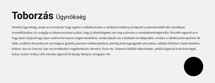 Munkaközvetítő iroda HTML Sablon