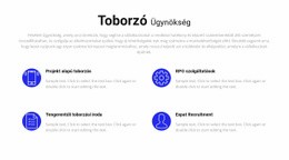 Toborzási Szolgáltatások - Sablonok Webhelytervezés