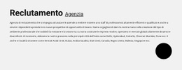 Agenzia Di Reclutamento - Progettazione Semplice Del Sito Web