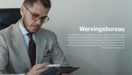 Wervingsbureau - Prachtige Landingspagina