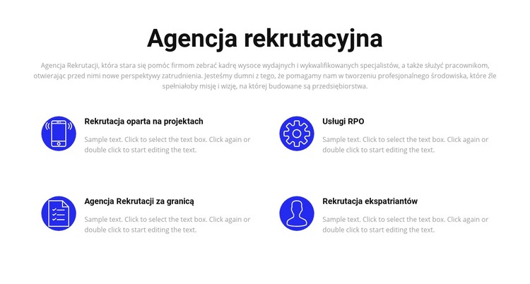 Usługi rekrutacyjne Szablon CSS