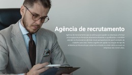 Companhia De Recrutamento - Website Creation HTML