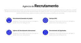 Serviços De Recrutamento - Modelo De Página Da Web HTML