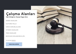 Ödüllü Hukuk Firması Tek Sayfalı Web Sitesi