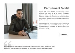 Recruitment Model Table CSS Template