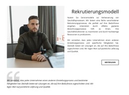 Rekrutierungsmodell Tabellen-CSS-Vorlage