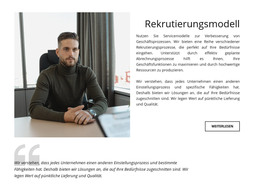 Rekrutierungsmodell - Moderne Webvorlage