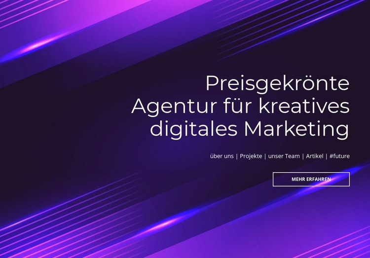 Preisgekrönte Digitalagentur Website-Modell